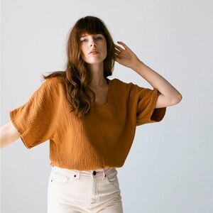 Suunday gauze dolman top